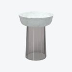 Jelly Side Table Carrare Marble