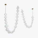 Lustre Collier de Perles Étagées