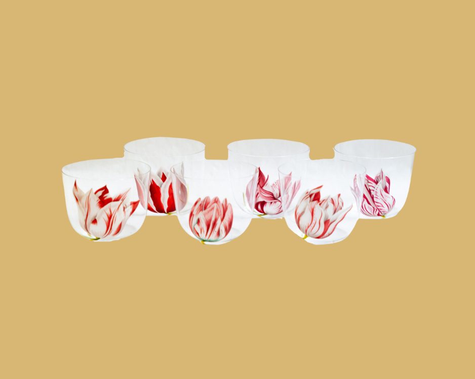 Set of 6 Tulipmania Water tumblers