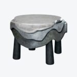 Lagoon Bronze Side Table Ice