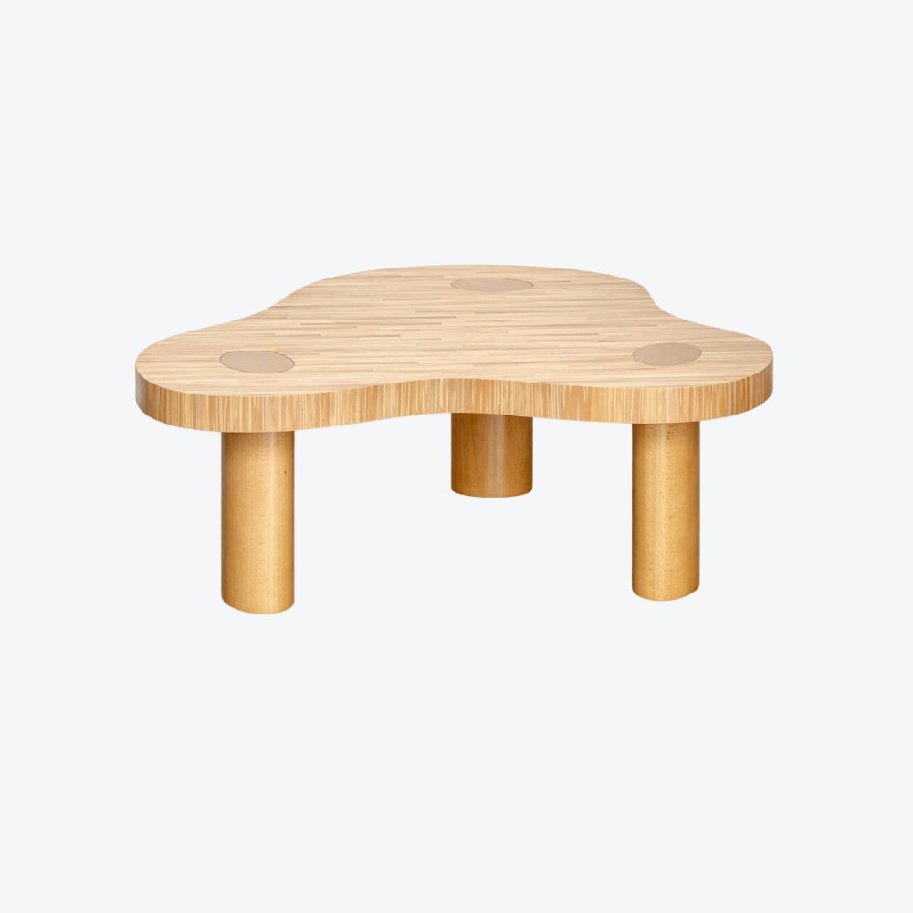 Wheat Straw Marquetry Mini Cloud Table
