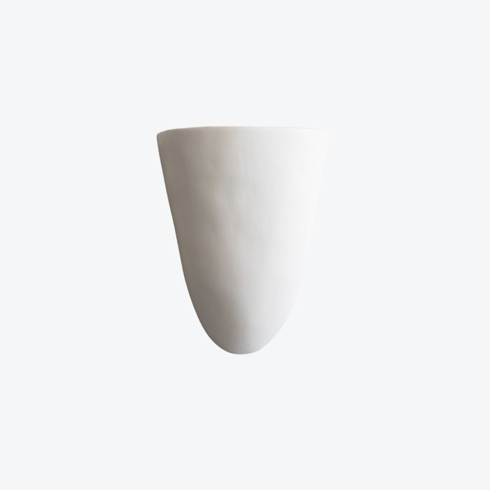 White Terracotta Tall Sconce