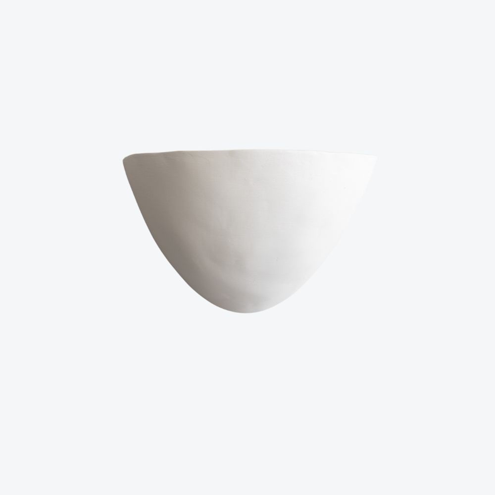 White Wide Sconce