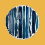 Navy Ceramic Plate