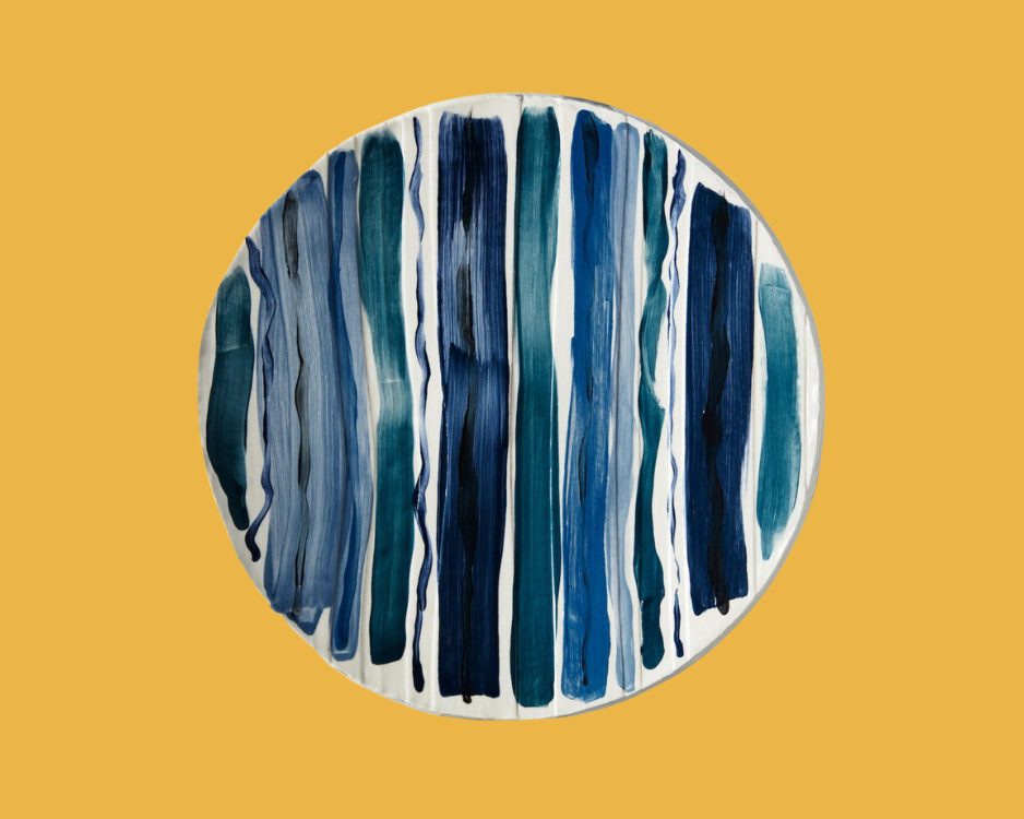 Navy Ceramic Plate