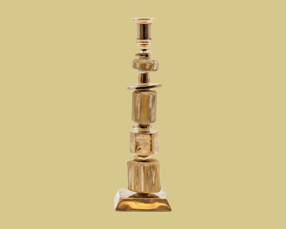 Wood C15 Candlestick