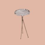Fiore Side Table Nickel Plated Bronze