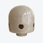 Object 24 Crackled Enamel Mushroom Lamp M