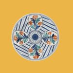 Set of 4 Maya dinner Plates