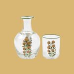Murano Marigold hand-painted beside set