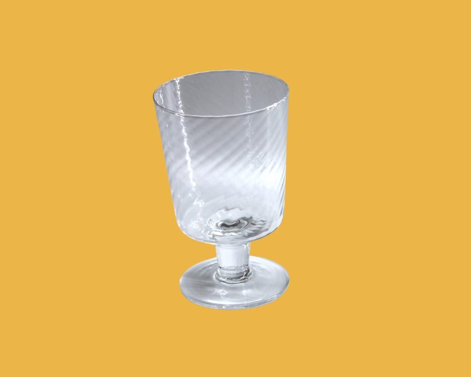 Set of 6 Clear Stemmed Glasses