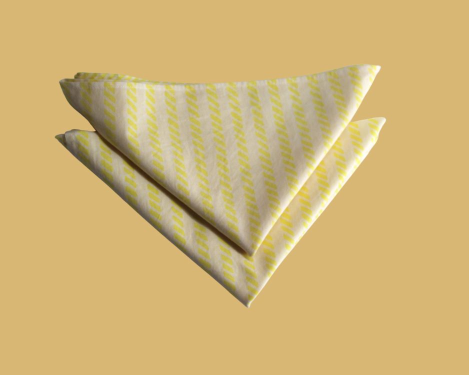 Set of 6 Napkins Yellow braid