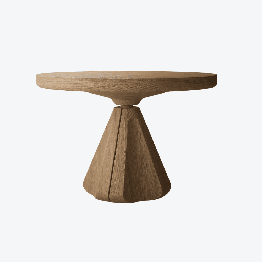 Udukkai Circular Table Oak