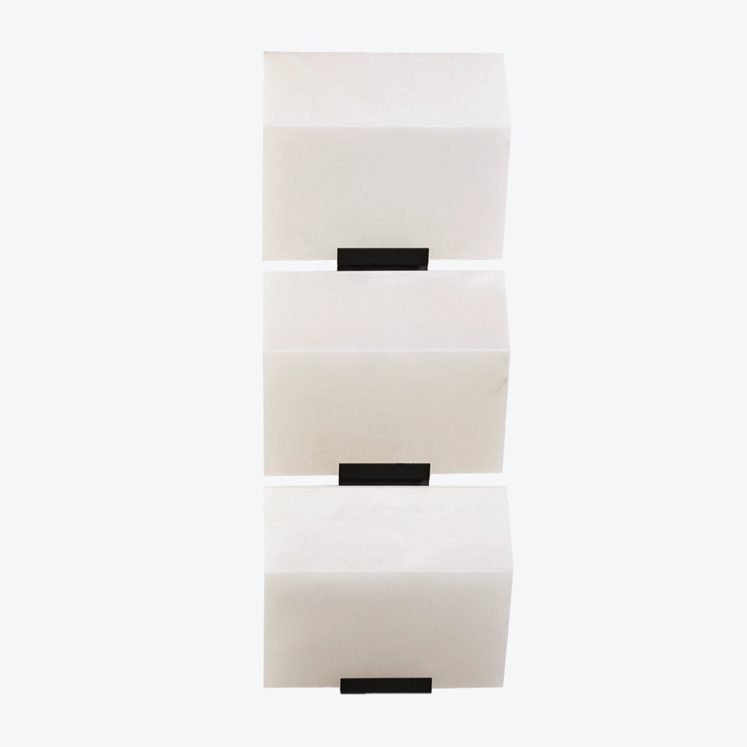 Triple Sloping Block Wall Lamp