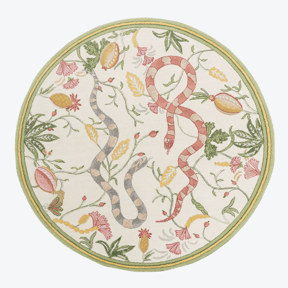 The Snake Song Rug Circular