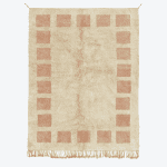 Boundaries Rug Natural & Rose