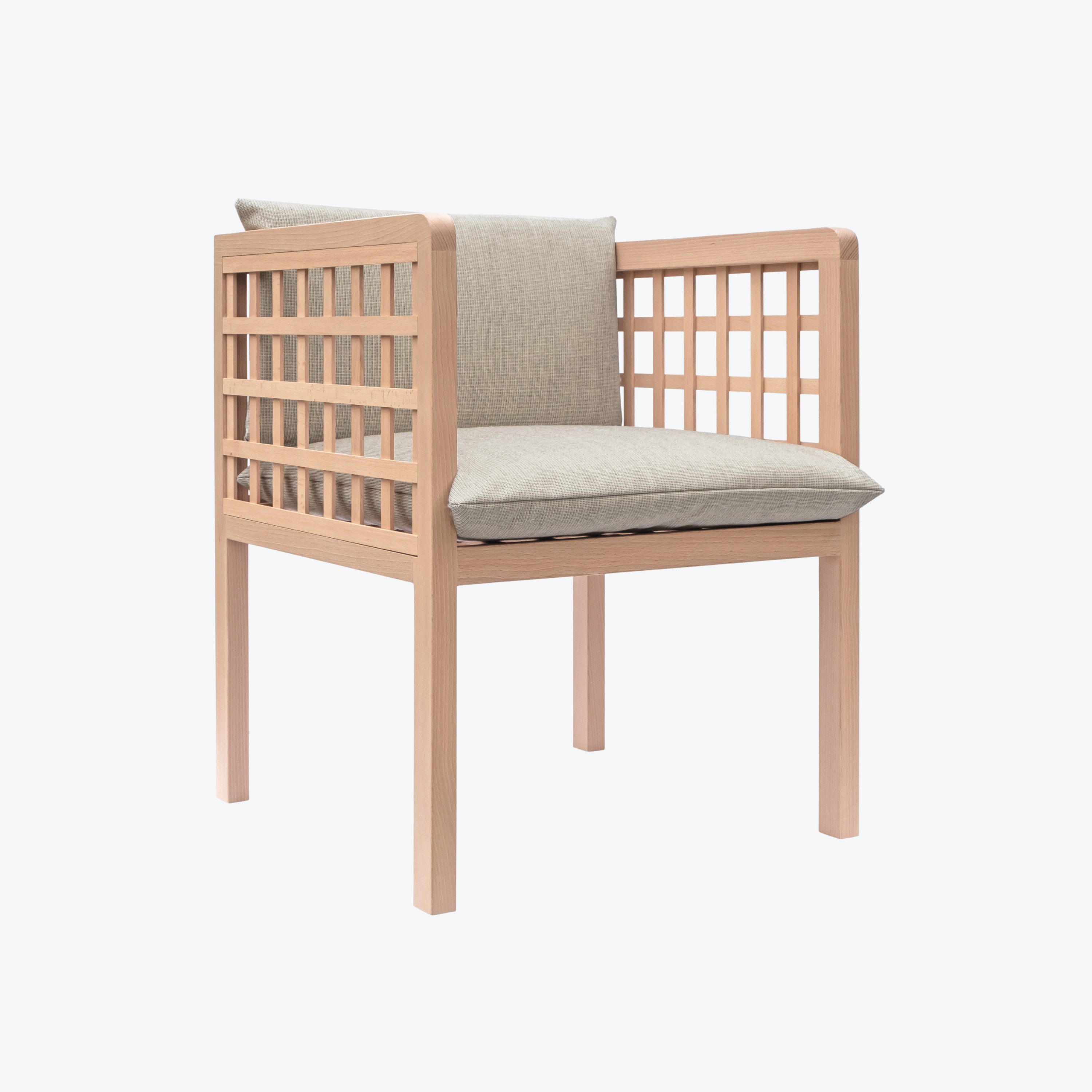 Avenue D'Antin Armchair Natural - Kvadrat, Naveli - 0133, Natural Solid Beech